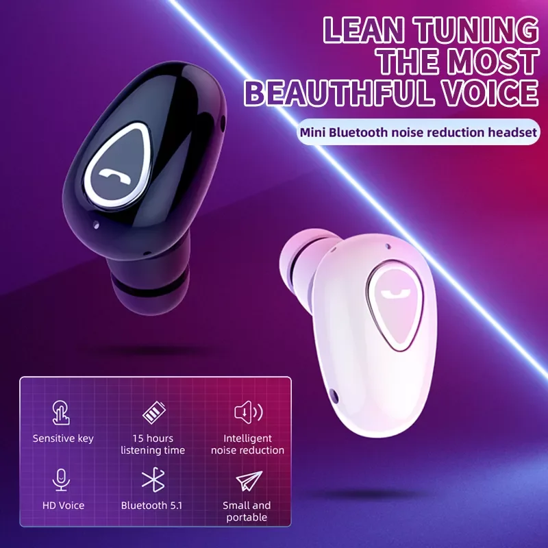 High quality Single Ear Bluetooth Earphones 5.0 In Ear Music Wireless Earbuds Sports Handsfree Earplug Headset One-Button Stereo
High quality Single Ear Bluetooth Earphones 5.0 In Ear Music Wireless Earbuds Sports Handsfree Earplug Headset One-Button Stereo