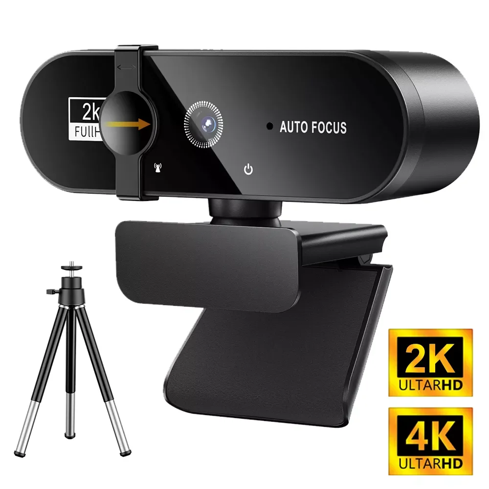 4K Webcam 2K Web Cam Webcan 1080P Webcam With Microphone Tripod Autofocus Mini Usb Camera To Computer Full Hd For PC Mac Laptop
4K Webcam 2K Web Cam Webcan 1080P Webcam With Microphone Tripod Autofocus Mini Usb Camera To Computer Full Hd For PC Mac Laptop