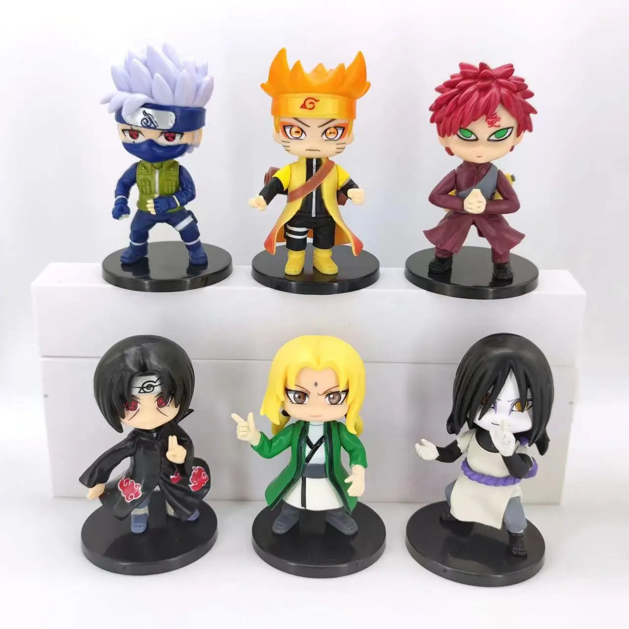 Naruto Figure 6pcs 10cm Q Version Anime Uzumaki Kakashi Sasuke Figurine PVC Action Figures Colle Birthday Gift Model
Naruto Figure 6pcs 10cm Q Version Anime Uzumaki Kakashi Sasuke Figurine PVC Action Figures Colle Birthday Gift Model