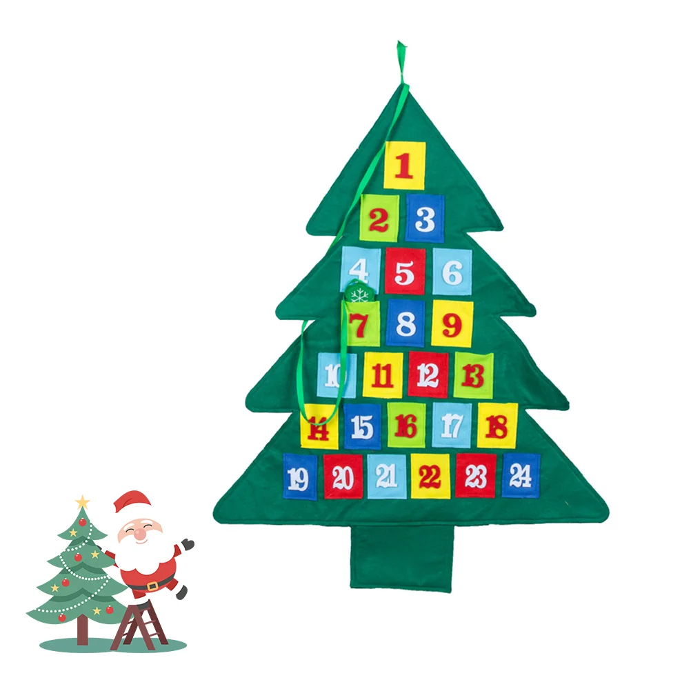 Christmas Tree Countdown Calendar Hanging Pendant Fabric Ornaments Hanging Decorations for Home Office #q
Christmas Tree Countdown Calendar Hanging Pendant Fabric Ornaments Hanging Decorations for Home Office #q