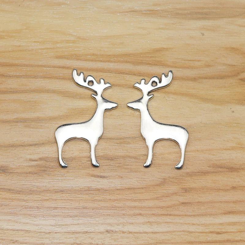 10 Pieces Tibetan Silver Deer Elk Charms Christmas Pendants for Necklace Earrings Jewellery Findings Accessories 33x49mm
10 Pieces Tibetan Silver Deer Elk Charms Christmas Pendants for Necklace Earrings Jewellery Findings Accessories 33x49mm
