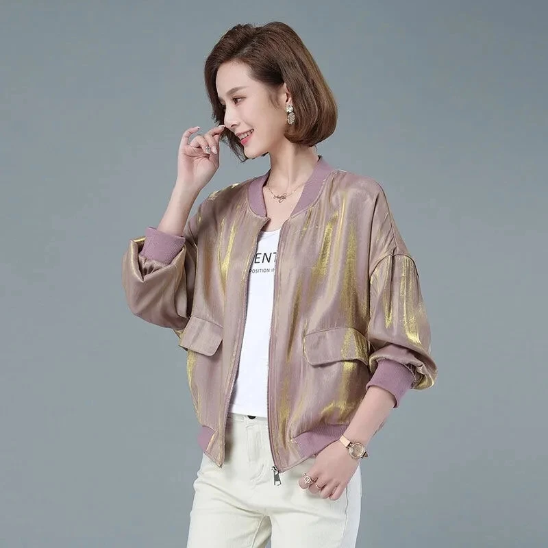 2022 Women's Spring Autumn Baseball Jacket Vintage Zipper Long Sleeve Female Outwear Casual Loose Korean Fashion Short Coat New
2022 Women's Spring Autumn Baseball Jacket Vintage Zipper Long Sleeve Female Outwear Casual Loose Korean Fashion Short Coat New