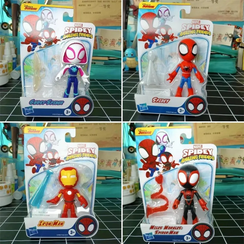 Экшн-фигурка Hasbro Marvel «Spidey And His Amazing Friends», «Человек-паук», «Майлс Моралес», детские игрушечные машинки, 4 дюйма, призрак, черный паук
Экшн-фигурка Hasbro Marvel «Spidey And His Amazing Friends», «Человек-паук», «Майлс Моралес», детские игрушечные машинки, 4 дюйма, призрак, черный паук
