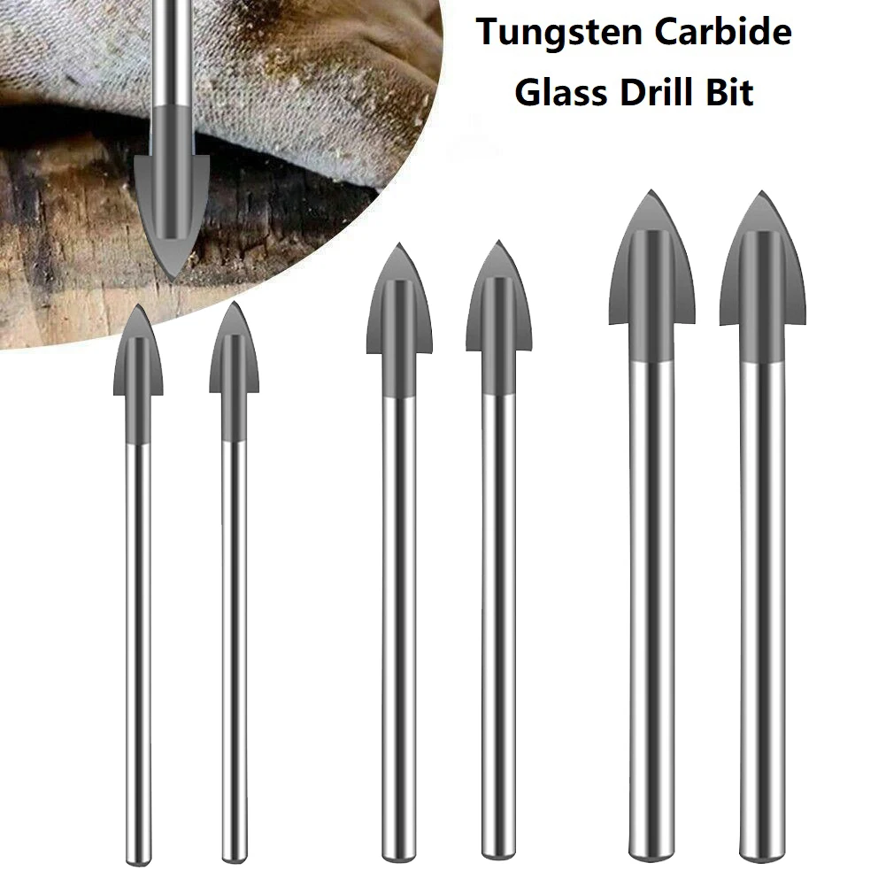 6PCS Drill Bits Tungsten Carbide 6/8/10mm Glass Drill Bit Tipped Ceramic Tile Hole Cutter Tile Drill Bit
6PCS Drill Bits Tungsten Carbide 6/8/10mm Glass Drill Bit Tipped Ceramic Tile Hole Cutter Tile Drill Bit