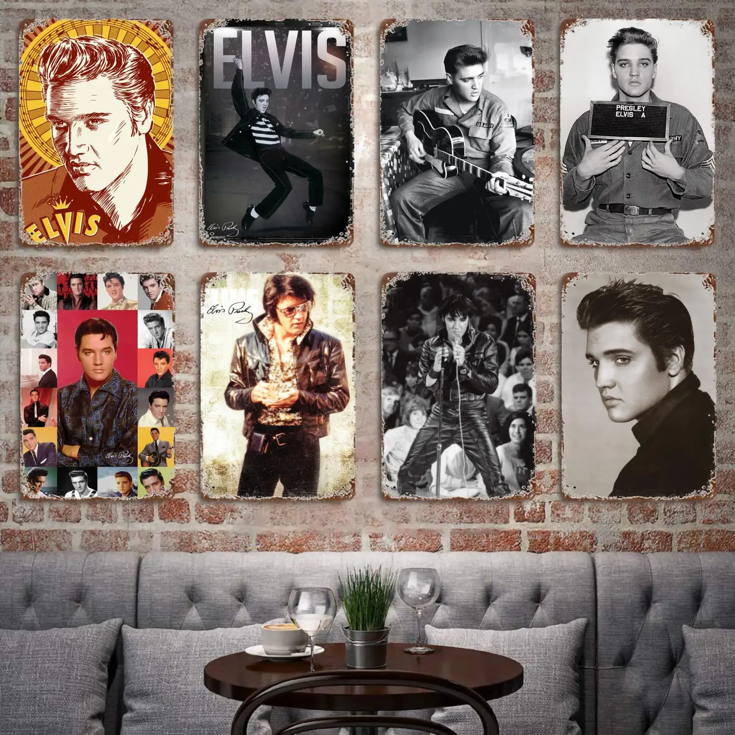 Фотопостер Elvis Presley, винтажный жестяной знак, металлическая подсветка для паба, бара, мужской пещеры, клуба, Украшение стен
Фотопостер Elvis Presley, винтажный жестяной знак, металлическая подсветка для паба, бара, мужской пещеры, клуба, Украшение стен