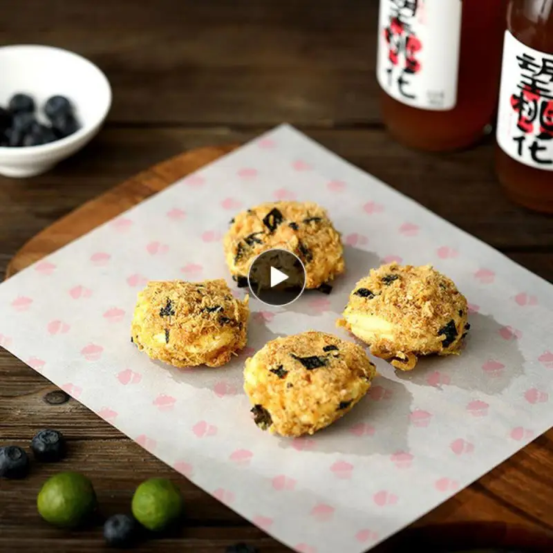 Home Fast Food Bread Oilpaper 50 Sheets Food Wrapper Paper Reusable High Temperature Resistant Baking Mat Baking Utensils
Home Fast Food Bread Oilpaper 50 Sheets Food Wrapper Paper Reusable High Temperature Resistant Baking Mat Baking Utensils