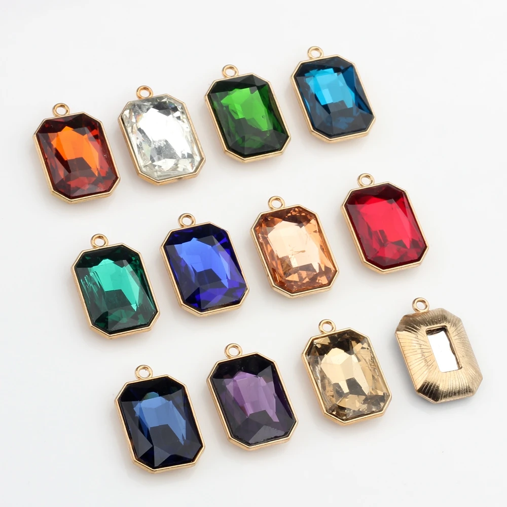 Zinc Alloy Gold Zircon Rainbow Color Rectangle Handmade Charms Pendant 6pcs/lot For DIY Necklace Jewelry Making Accessories
Zinc Alloy Gold Zircon Rainbow Color Rectangle Handmade Charms Pendant 6pcs/lot For DIY Necklace Jewelry Making Accessories