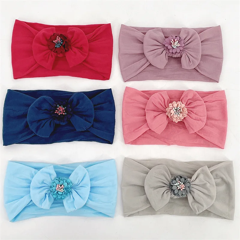 Spring Baby Nylon Seamless Turban Children's Elastic Bow Hairband Cute Princess Hair Accessories Baby Girl Headbands
Spring Baby Nylon Seamless Turban Children's Elastic Bow Hairband Cute Princess Hair Accessories Baby Girl Headbands
