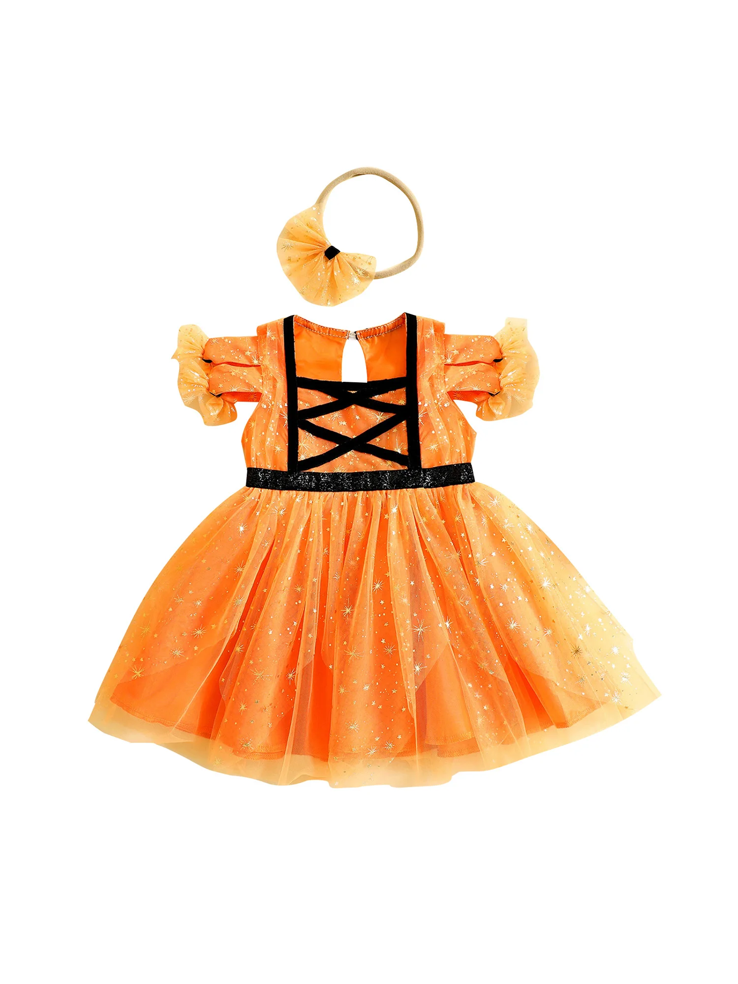 Toddler Baby Girl Dress Halloween Outfits Infant Mesh Sleeve Tulle Tutu Skirt Headband Outfits 0-36 Months
Toddler Baby Girl Dress Halloween Outfits Infant Mesh Sleeve Tulle Tutu Skirt Headband Outfits 0-36 Months