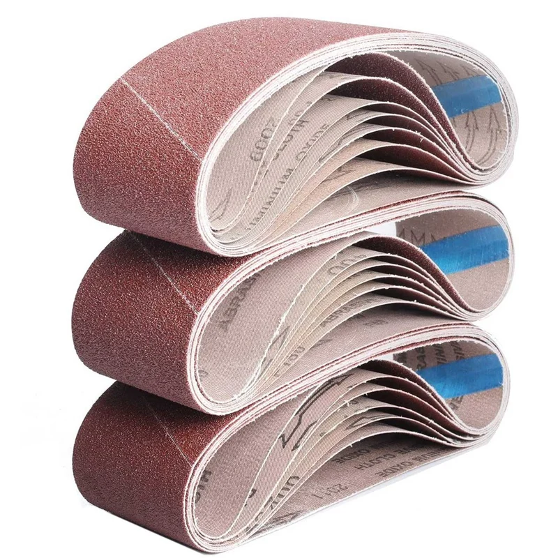 3X18 Inch Annular Sanding Belts 21 Pack Belt Sander Paper 40/60/80/120/180/240/400 Grits Assortment Sanding Belt
3X18 Inch Annular Sanding Belts 21 Pack Belt Sander Paper 40/60/80/120/180/240/400 Grits Assortment Sanding Belt