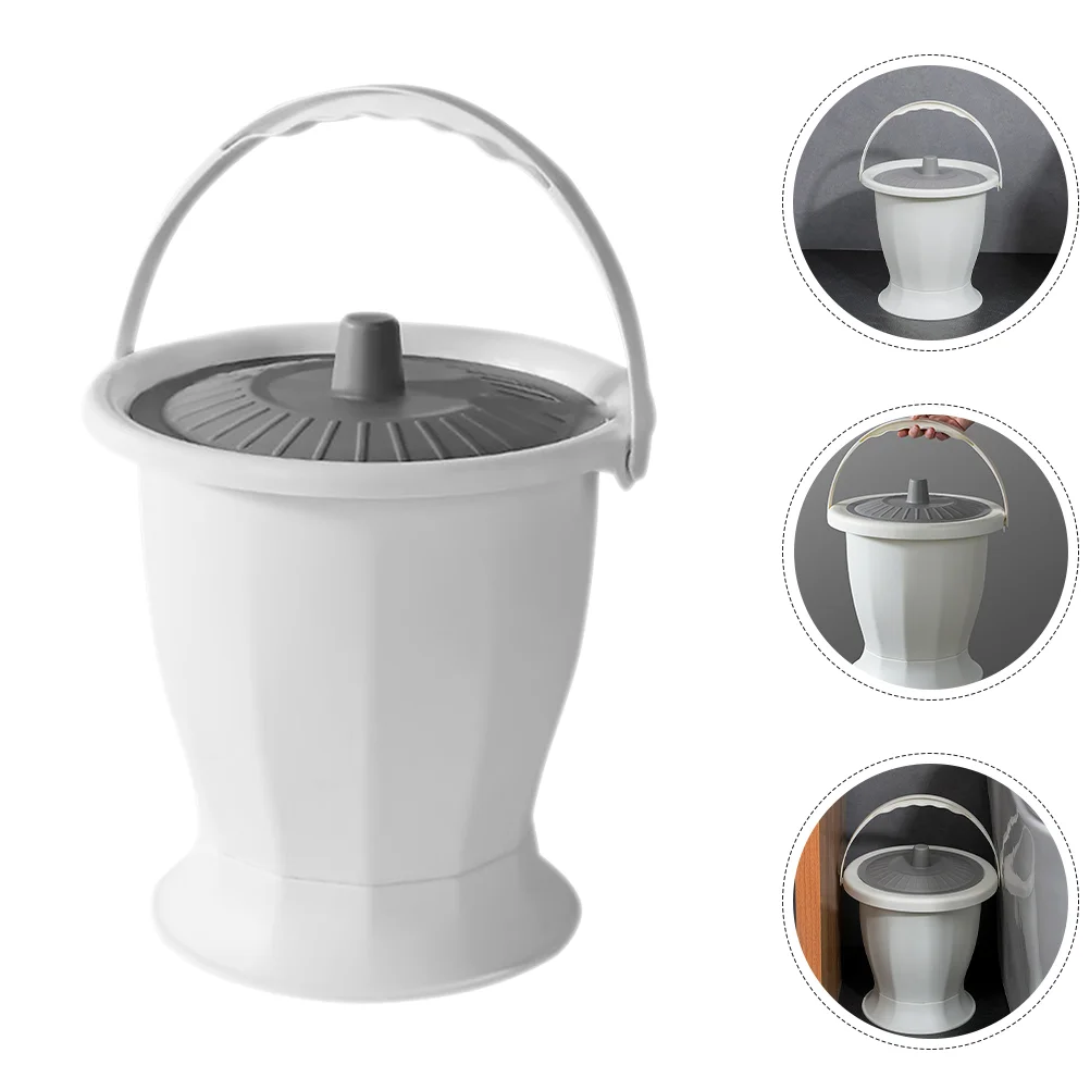 

Toilet Urinal Spittoon Portable Adults Urine Bucket Convenient Bedpan Chamber Pot Lid Pots Elderly Pee Bottle