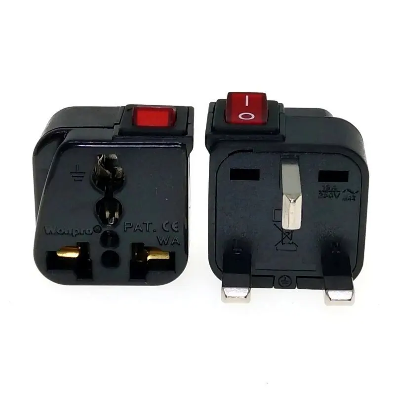 (10 PCS) Universal to Singapore Malaysia Ireland Plug Converter Travel Adapter Multi-Outlet With LED Main Switch Wonpro WSA-7
(10 PCS) Universal to Singapore Malaysia Ireland Plug Converter Travel Adapter Multi-Outlet With LED Main Switch Wonpro WSA-7