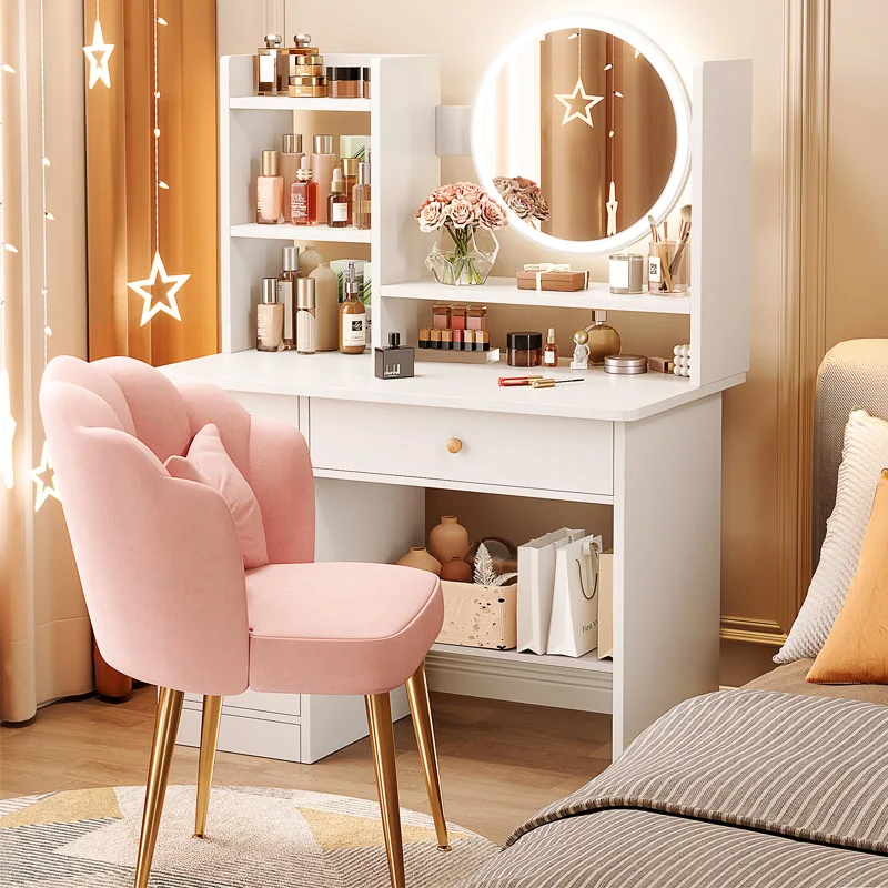 Girl Container Dressing Table Mirror Chair Wood Classic Dressing Table Led Lights Coiffeuses De Chambre Furniture Comfortable
Girl Container Dressing Table Mirror Chair Wood Classic Dressing Table Led Lights Coiffeuses De Chambre Furniture Comfortable