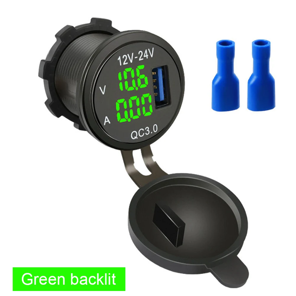 Mini QC3.0 Quick Charge USB Power Adapter Car Charger Single USB Socket Power Plug 12V 24V LED Voltmeter Ammeter For iPhone 13 P
Mini QC3.0 Quick Charge USB Power Adapter Car Charger Single USB Socket Power Plug 12V 24V LED Voltmeter Ammeter For iPhone 13 P