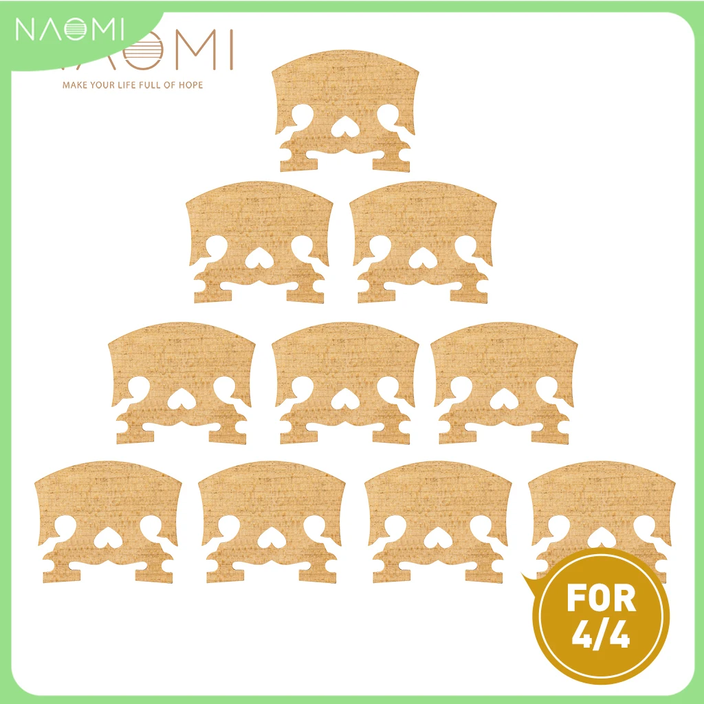 NAOMI 10pcs/1set Baroque Style Violin Bridge 44 Selected Maple Wood Durable For 4/4 Full Size Violin Accessories
NAOMI 10pcs/1set Baroque Style Violin Bridge 44 Selected Maple Wood Durable For 4/4 Full Size Violin Accessories