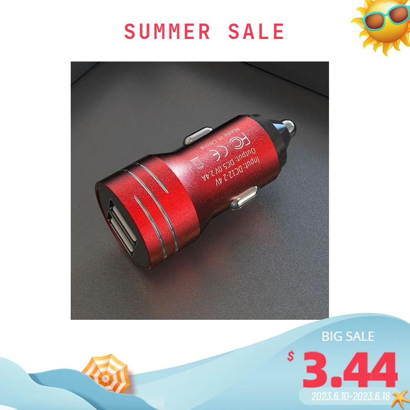 Car Charger Fast Charging 2.4A Dual USB PORTS Safety Support Different Models of Voltage For Cars, Off-Rroad Vehicles, Trucks
Car Charger Fast Charging 2.4A Dual USB PORTS Safety Support Different Models of Voltage For Cars, Off-Rroad Vehicles, Trucks