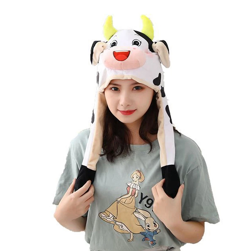 Cute Ears Animal Hat Moving Airbag Rabbit Soft Jumping Up Cap Funny Toy Girls Cartoon Kawaii Plush Hat Toys Gift for Adult Kids
Cute Ears Animal Hat Moving Airbag Rabbit Soft Jumping Up Cap Funny Toy Girls Cartoon Kawaii Plush Hat Toys Gift for Adult Kids