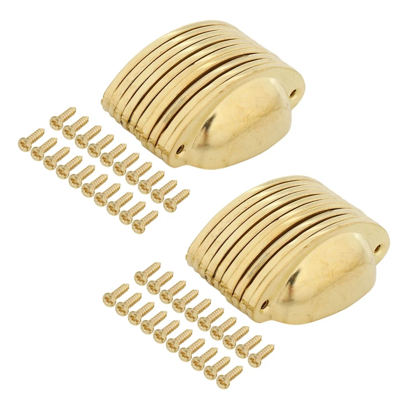 Cup Drawer Pull Kitchen Cabinet Handle Gold Tone, 66Mm Hole Centers, 20 Pack
Cup Drawer Pull Kitchen Cabinet Handle Gold Tone, 66Mm Hole Centers, 20 Pack