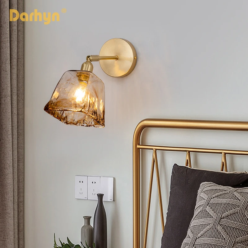 Glass Wall Lamp Modern Transparent Wall Sconce Lighting Nordic wall lamp Copper Wall Light Clear Lampshade Retro For Bedroom
Glass Wall Lamp Modern Transparent Wall Sconce Lighting Nordic wall lamp Copper Wall Light Clear Lampshade Retro For Bedroom