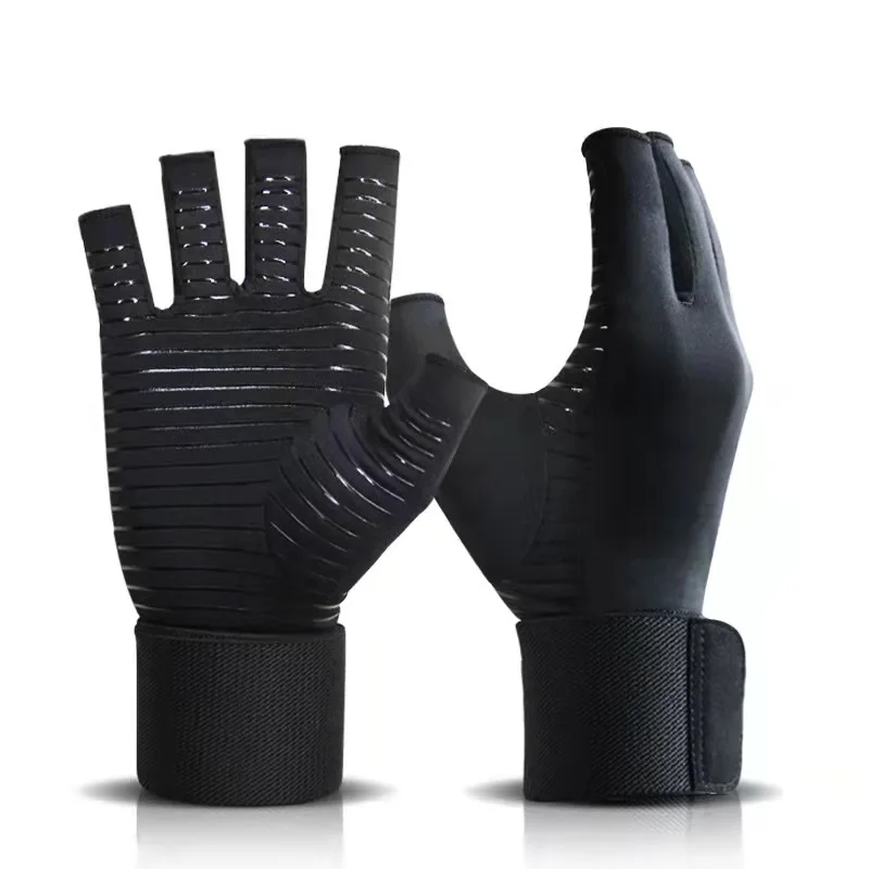 Indoor sports health care rehabilitation training half finger pressure gloves anti slip lengthened Wristband
Indoor sports health care rehabilitation training half finger pressure gloves anti slip lengthened Wristband