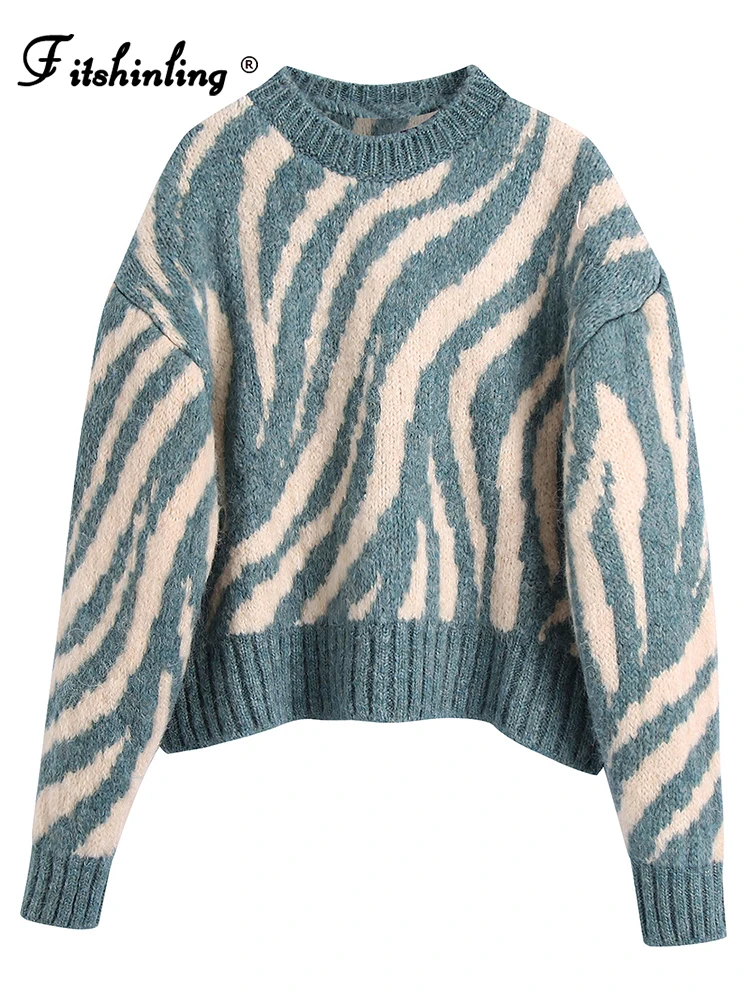 Fitshinling Vintage Sweater Top Women's Clothing Knitwear Leopard Fashion Slim Long Sleeve Jersey Pull Femme Knitted Jumper Sale
Fitshinling Vintage Sweater Top Women's Clothing Knitwear Leopard Fashion Slim Long Sleeve Jersey Pull Femme Knitted Jumper Sale