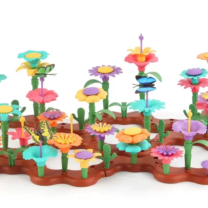 Children changed to hold the world garden garden building block suit DIY intellectual flower arranging assembling assembling toy
Children changed to hold the world garden garden building block suit DIY intellectual flower arranging assembling assembling toy