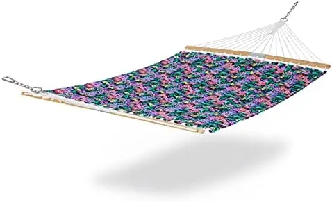 

by Water-Resistant Quilted Hammock, 78 x 51 Inch, Happy Blooms