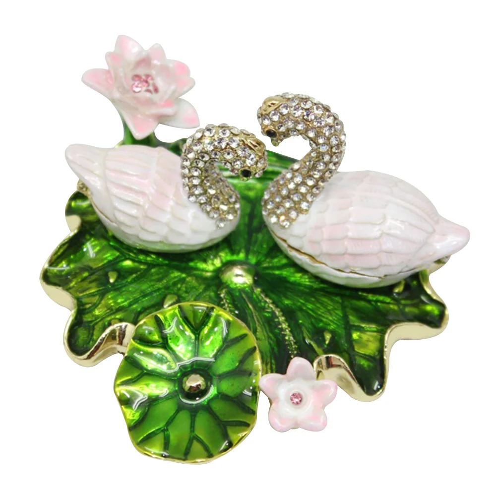 Box Jewelry Swan Trinket Ring Holder Wedding Birthday Boyfriendgifts Figurine Organizer Hinged Animal Metal Decorative Case
Box Jewelry Swan Trinket Ring Holder Wedding Birthday Boyfriendgifts Figurine Organizer Hinged Animal Metal Decorative Case