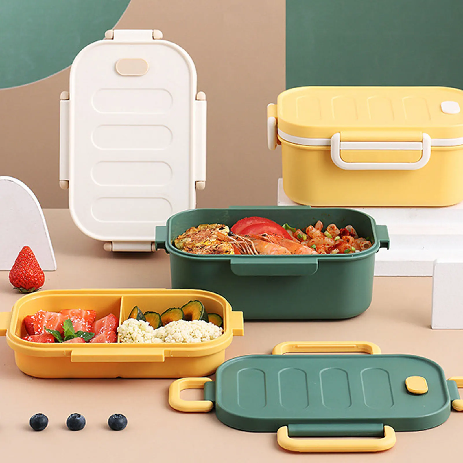 Bento Box Japanese Style Lunch Box 3 in 1 Compartment Wheat Straw Leak Proof Eco-Friendly Bento Lunch Box Students Meal Box
Bento Box Japanese Style Lunch Box 3 in 1 Compartment Wheat Straw Leak Proof Eco-Friendly Bento Lunch Box Students Meal Box