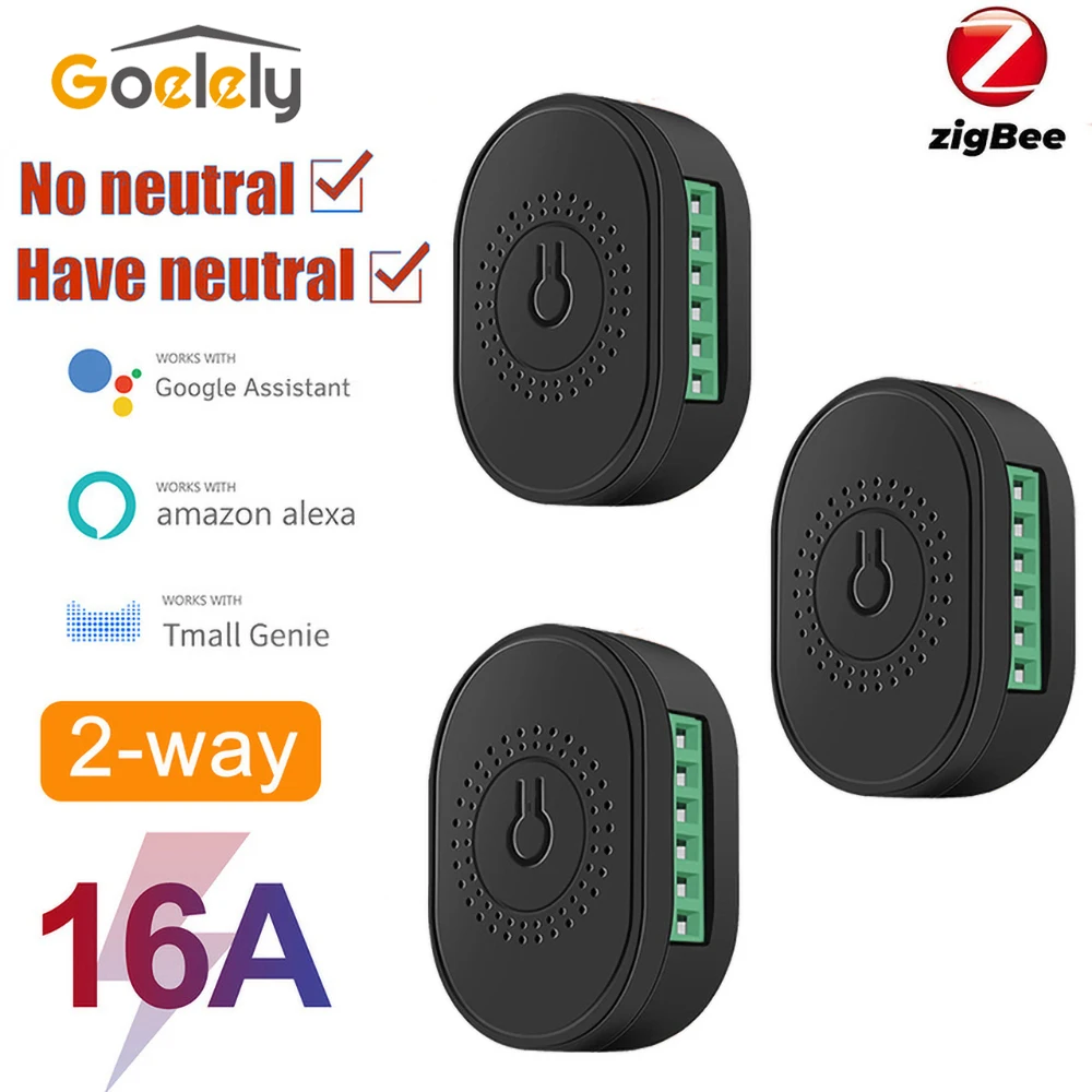 Мини-переключатель Goelely Tuya Smart ZigBee 3,0 16 А, релейный выключатель, нейтральный автоматический модуль «сделай сам» с Alexa Google Home, двухстороннее уп...
Мини-переключатель Goelely Tuya Smart ZigBee 3,0 16 А, релейный выключатель, нейтральный автоматический модуль «сделай сам» с Alexa Google Home, двухстороннее уп...