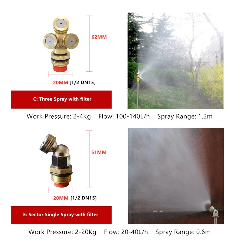 Atomizing Garden Universal Nozzle Agricultural Copper Atomizing Sprayer Nozzle Multi Hole Selective Irrigation Water Sprinkler
Atomizing Garden Universal Nozzle Agricultural Copper Atomizing Sprayer Nozzle Multi Hole Selective Irrigation Water Sprinkler