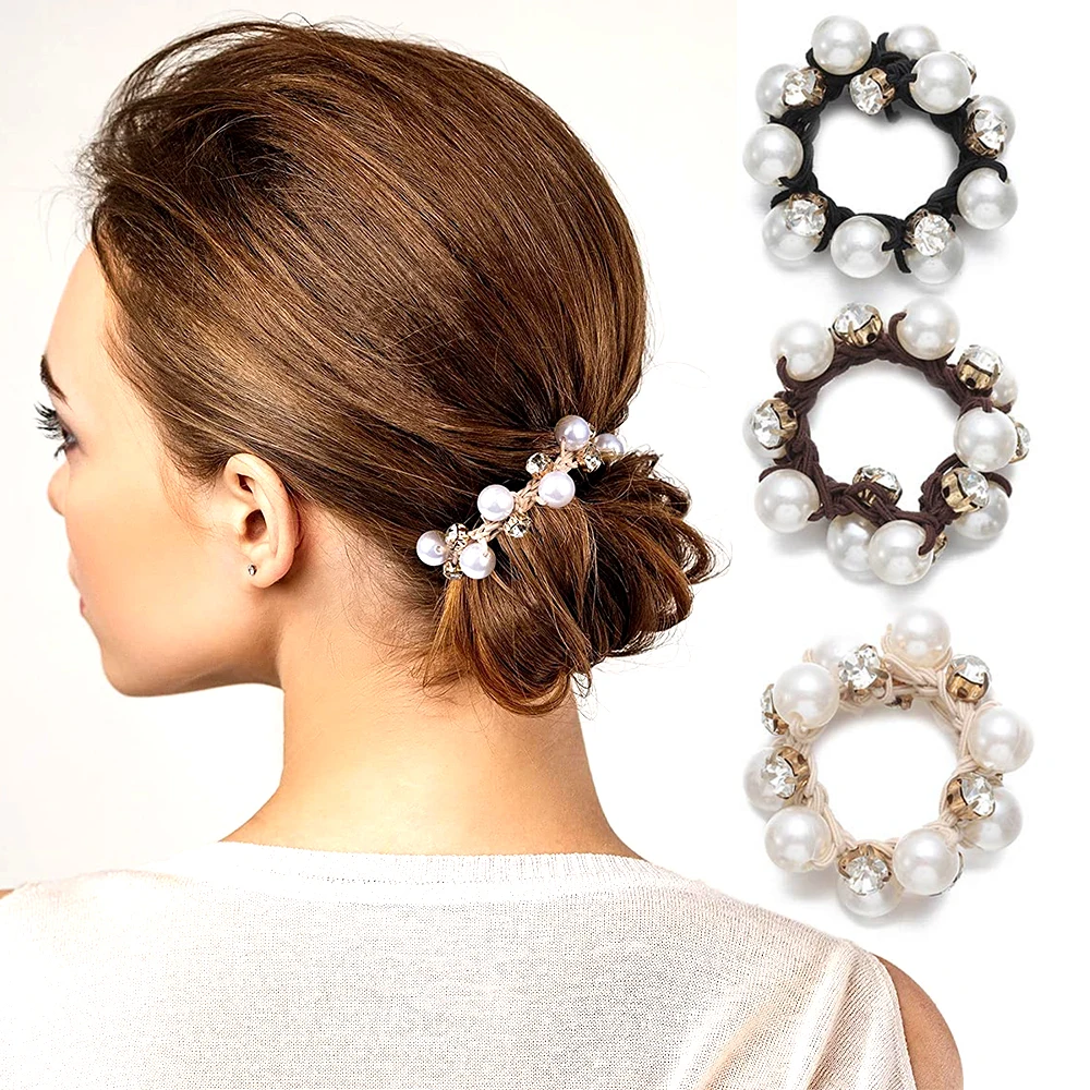 Elegant Pearl Elastics Hair Ties Women's Simple Temperament Hair Rope Rhinestone Ponytail Hair Ring Hair Accessories
Elegant Pearl Elastics Hair Ties Women's Simple Temperament Hair Rope Rhinestone Ponytail Hair Ring Hair Accessories