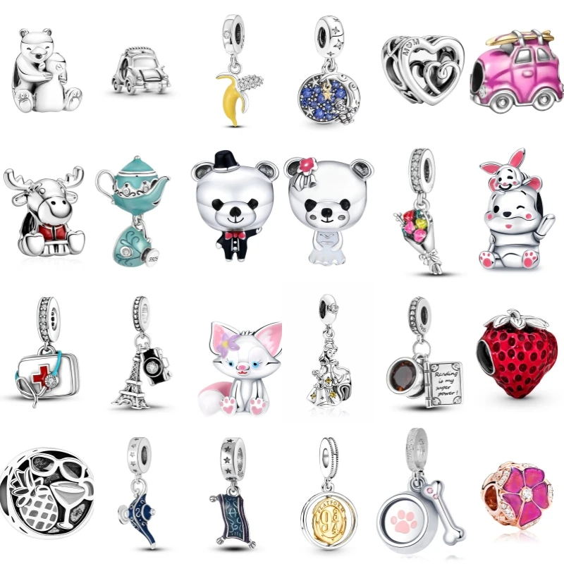 New Fashion Classic Bride and Bride Bears Lover Beads Suitable for Pandora Original Women's Bracelet Accessories Birthday Gift
New Fashion Classic Bride and Bride Bears Lover Beads Suitable for Pandora Original Women's Bracelet Accessories Birthday Gift