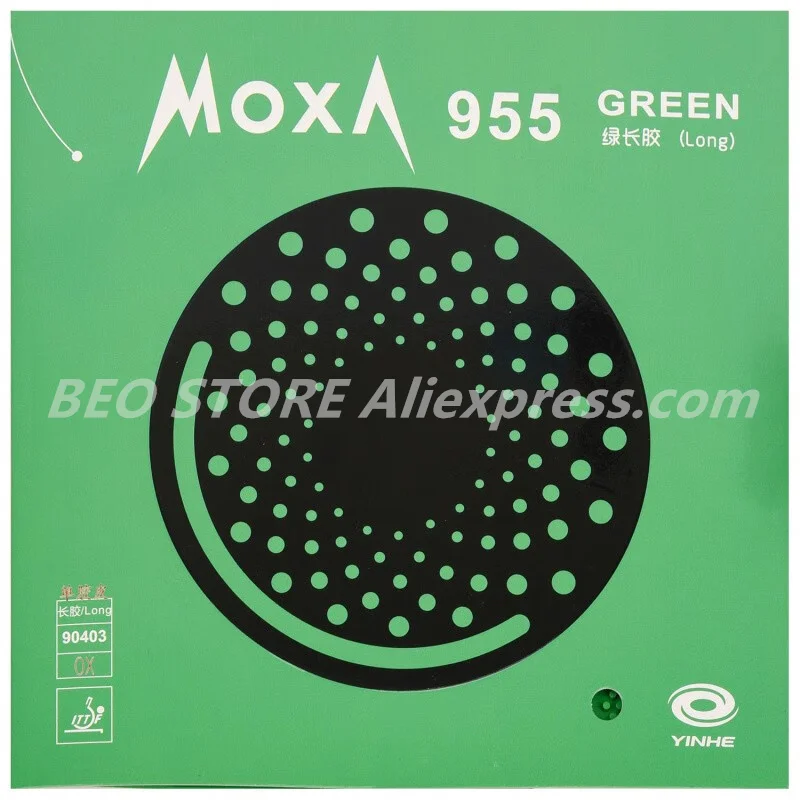 YINHE 955 Green Pips-Long Galaxy Table Tennis rubber topsheet OX Original YINHE Ping Pong Rubber
YINHE 955 Green Pips-Long Galaxy Table Tennis rubber topsheet OX Original YINHE Ping Pong Rubber