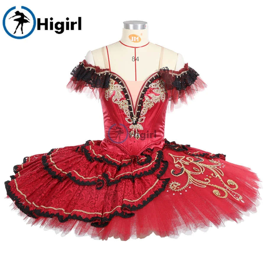 Black red Don Quixote Ballet Competition costumes for adults Professional Pancake Ballet Stage Cosutmes Tutus BT2058
Black red Don Quixote Ballet Competition costumes for adults Professional Pancake Ballet Stage Cosutmes Tutus BT2058