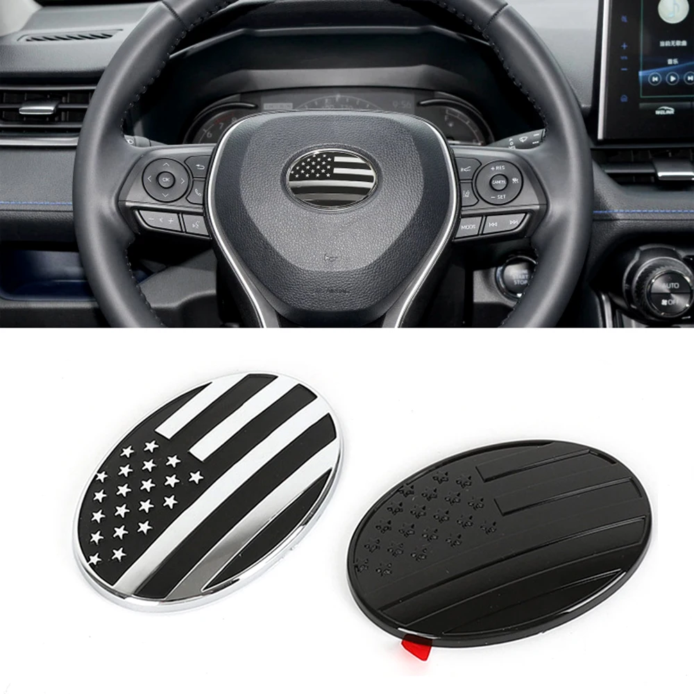 Chrome/Black American USA Flag Steering Wheel Center Emblem for Camry Corolla Avalon RAV4 Levin
Chrome/Black American USA Flag Steering Wheel Center Emblem for Camry Corolla Avalon RAV4 Levin