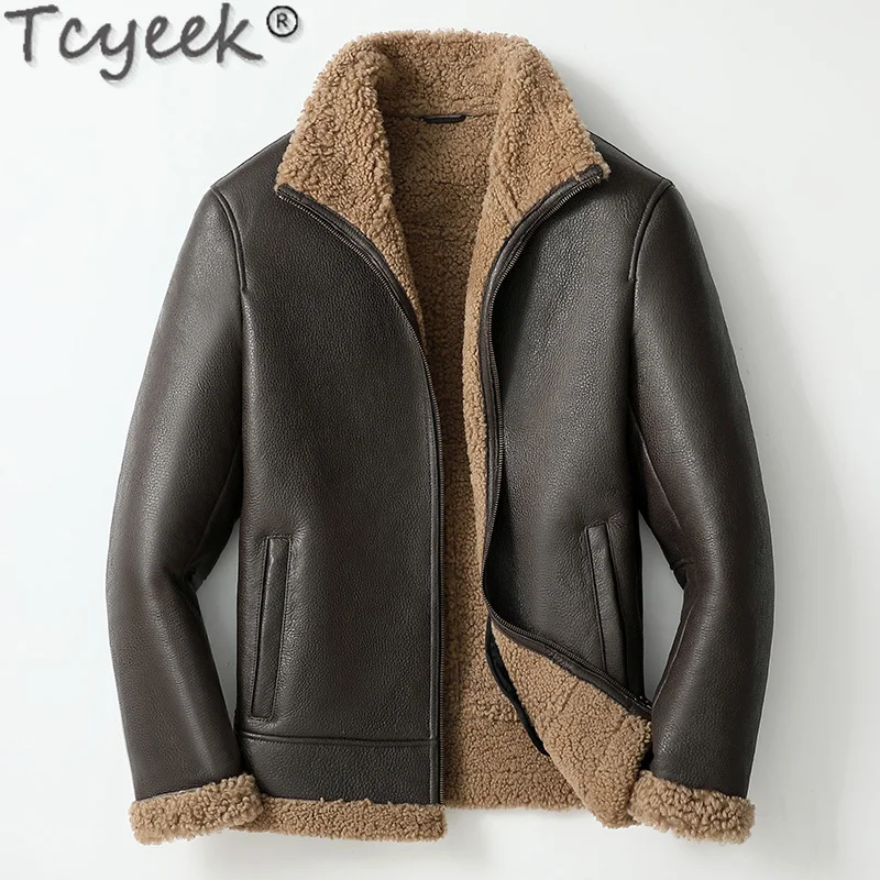 Tcyeek Winter Genuine Leather Jacket Men Clothes Sheep Shearling Fur In One Coat Warm Male Business Casual Fur Coat Chaquetas Lq
Tcyeek Winter Genuine Leather Jacket Men Clothes Sheep Shearling Fur In One Coat Warm Male Business Casual Fur Coat Chaquetas Lq