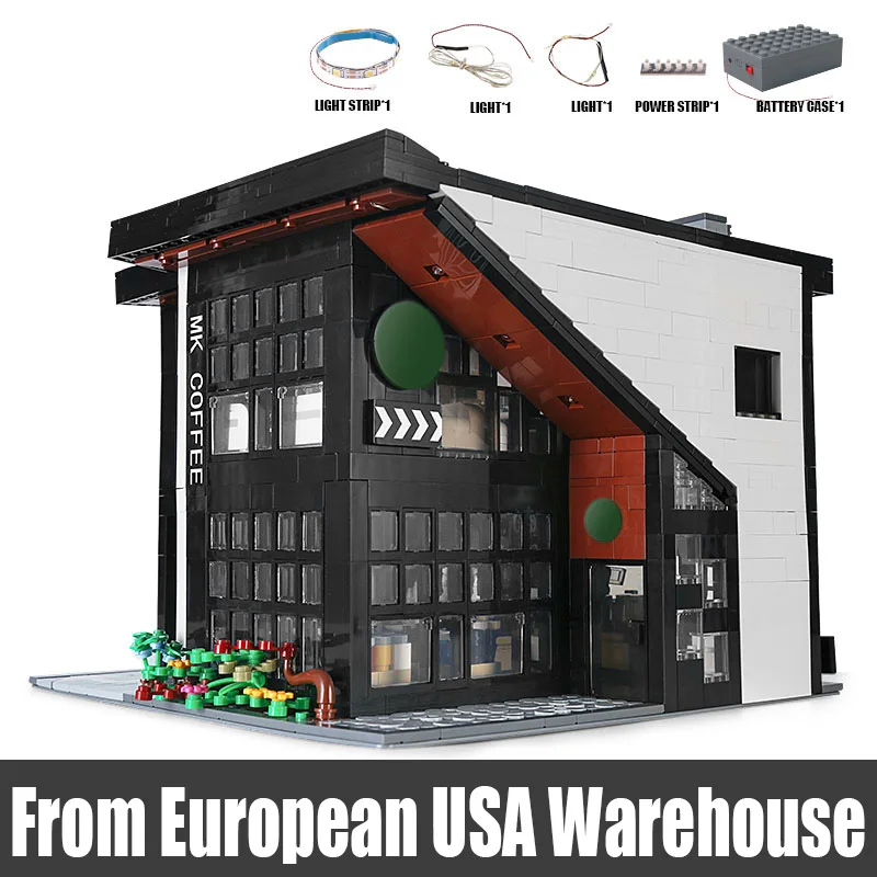 Mould King 16036 MOC City Streetview Building Blocks The MODERN CAFE Modular Model Set Assembly Bricks Kids Educational Toy Gift
Mould King 16036 MOC City Streetview Building Blocks The MODERN CAFE Modular Model Set Assembly Bricks Kids Educational Toy Gift