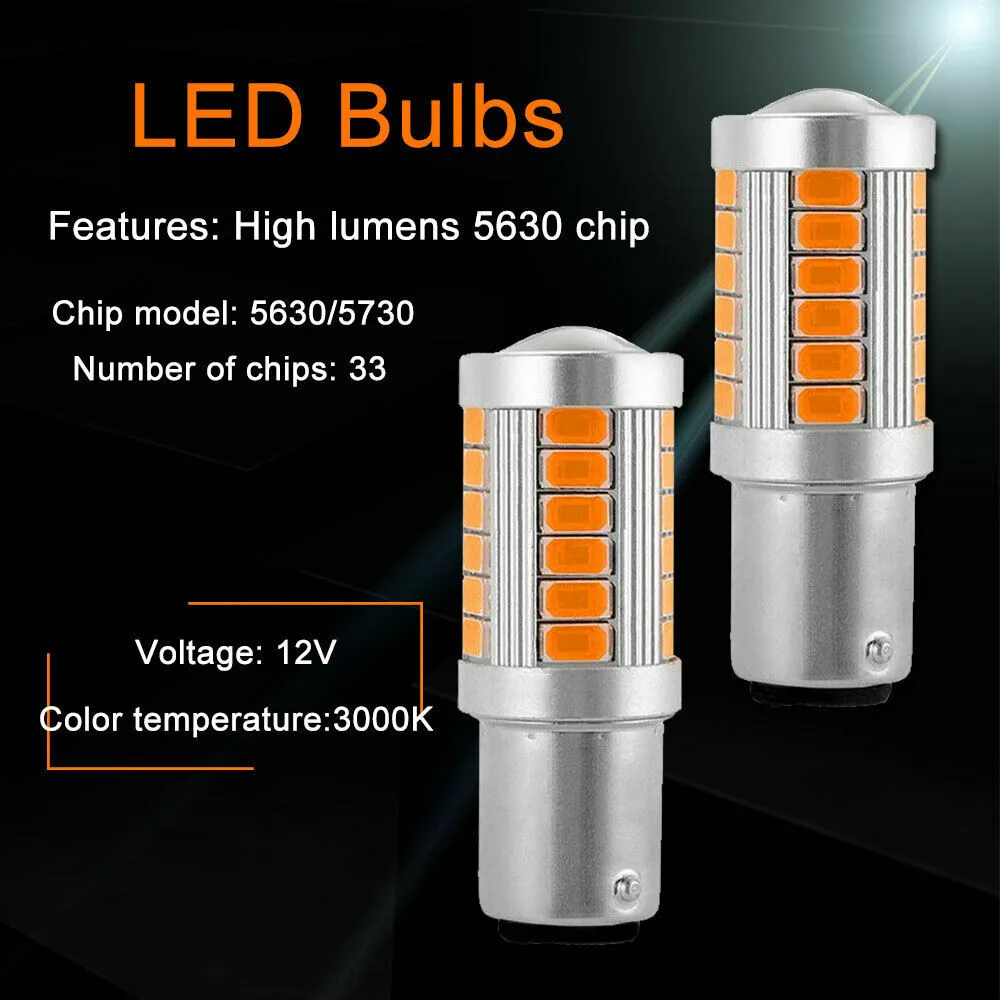 2X 1156 LED Amber Yellow Turn Signal Blinker High Power Light Bulbs Car Accessories High Quality Side Marker Lights
2X 1156 LED Amber Yellow Turn Signal Blinker High Power Light Bulbs Car Accessories High Quality Side Marker Lights