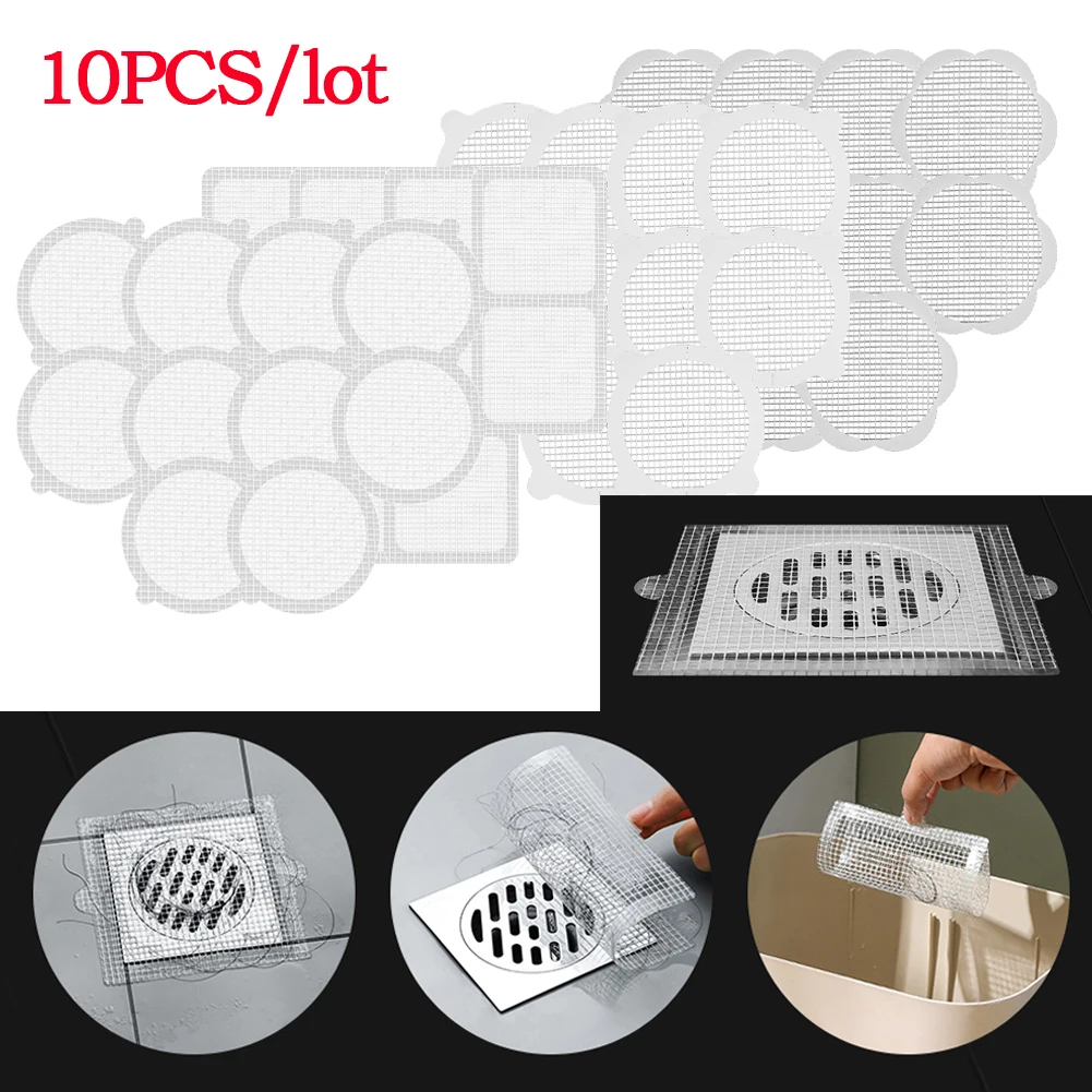 10pcs Sewer Anti-Block Filter Disposable Hair Filter Stickers Easy To Use Drain Stopper Cover for Bathroom Bathtub Kitchen Sink
10pcs Sewer Anti-Block Filter Disposable Hair Filter Stickers Easy To Use Drain Stopper Cover for Bathroom Bathtub Kitchen Sink