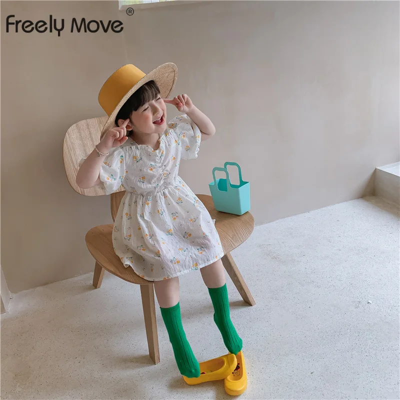 Freely Move Girls Casual Puff Sleeve Dresses 2022 New Summer Kids Baby Cute Flowers Print Costumes Floral Princess Vestidos
Freely Move Girls Casual Puff Sleeve Dresses 2022 New Summer Kids Baby Cute Flowers Print Costumes Floral Princess Vestidos