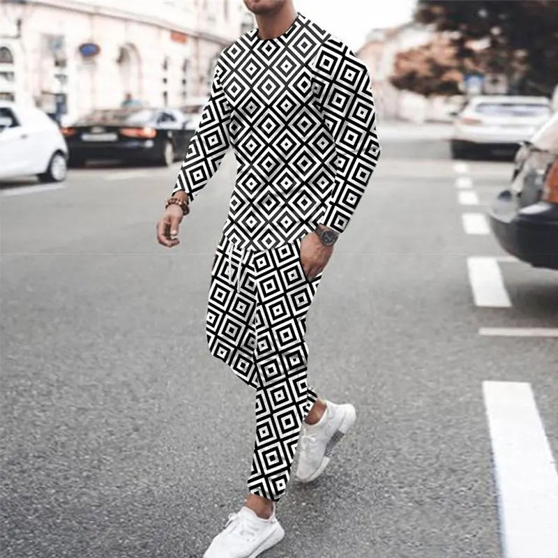 Men Outfit Long-sleeve Tshirt Trousers Suit Sportswear Oversized Casual Man Tracksuit 2 piece set O-Neck Autumn Athletic Sets
Men Outfit Long-sleeve Tshirt Trousers Suit Sportswear Oversized Casual Man Tracksuit 2 piece set O-Neck Autumn Athletic Sets