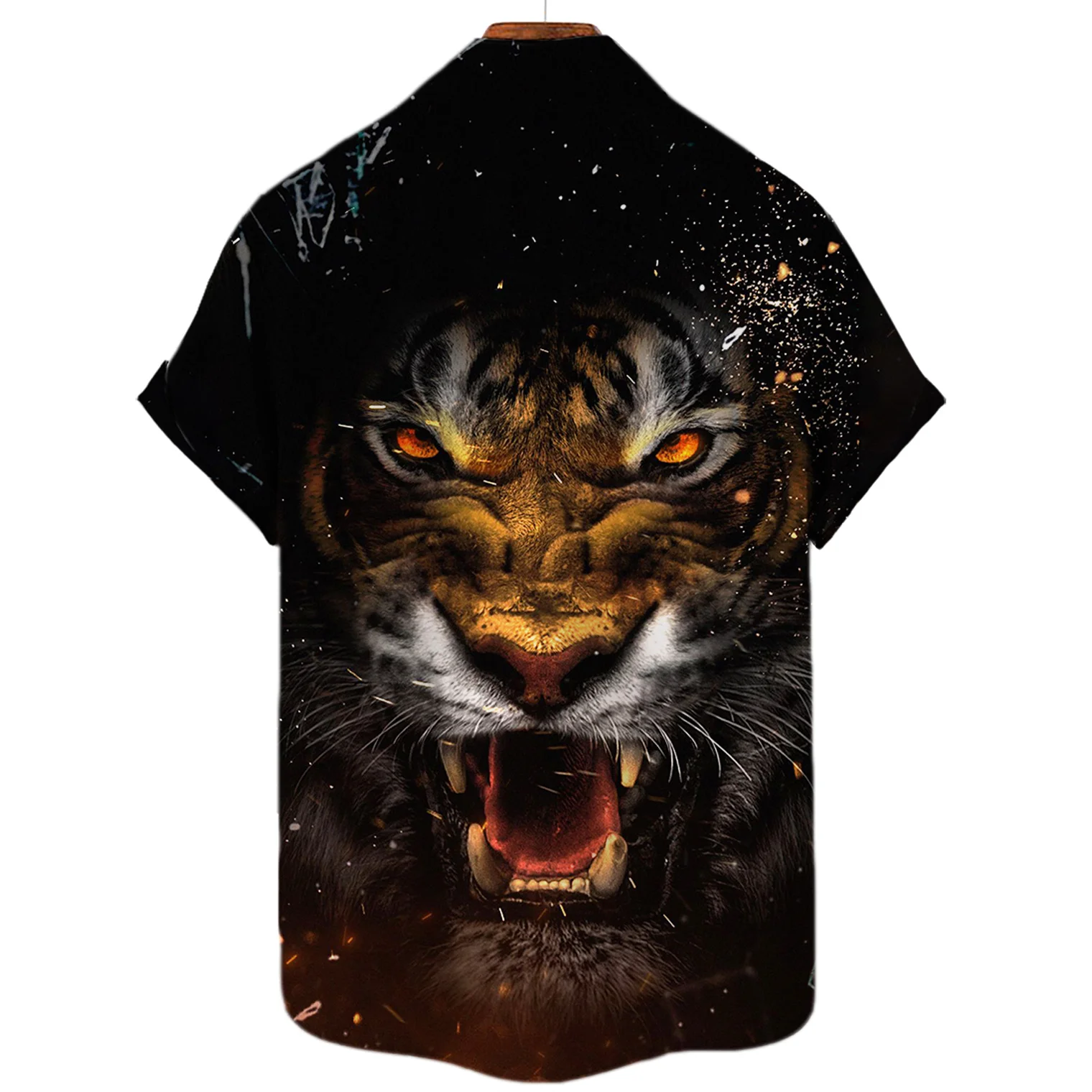 Men's Animal Print Shirt Tiger Pattern Tops Fashion Oversized Lapel Shirt Street Casual Short Sleeve Male Breathable Aloha Shirt
Men's Animal Print Shirt Tiger Pattern Tops Fashion Oversized Lapel Shirt Street Casual Short Sleeve Male Breathable Aloha Shirt
