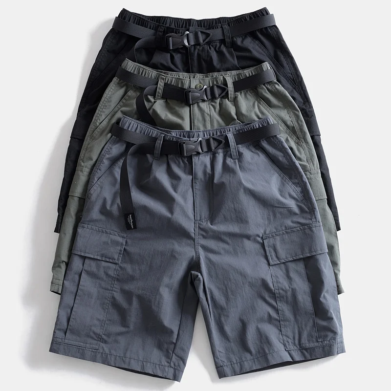 Summer tide men's new retro loose straight mid-length pants thin style quick-drying multi-bag cargo pants casual shorts
Summer tide men's new retro loose straight mid-length pants thin style quick-drying multi-bag cargo pants casual shorts