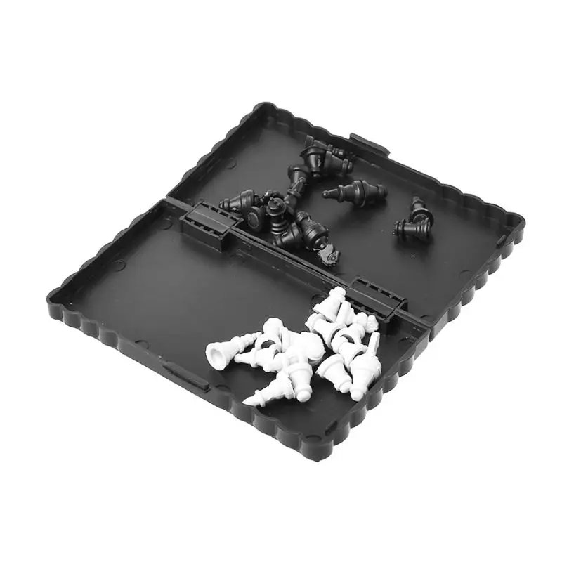 

Magnetic International Chess Set Plastic Foldable Chess Board Games Checker Puzzle Game Birthday Gift for Kids Adults