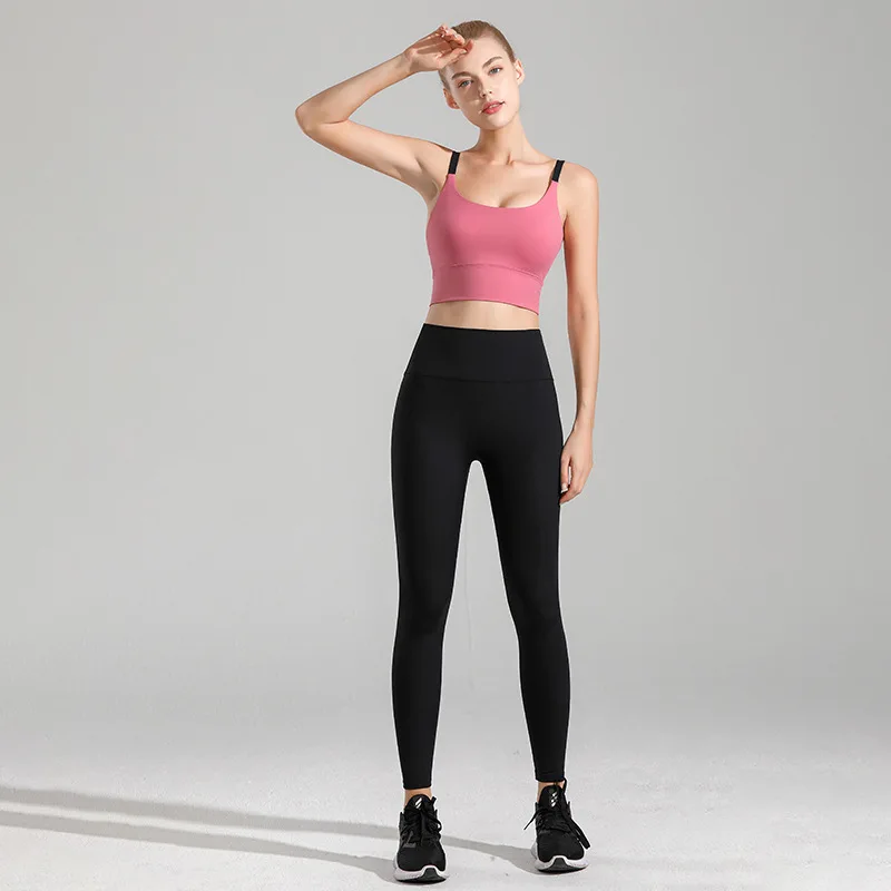 New Gym High-end Net Red Professional Training Simple Fashion Thin Shoulder Strap Bra Tight Yoga Suit for Women
New Gym High-end Net Red Professional Training Simple Fashion Thin Shoulder Strap Bra Tight Yoga Suit for Women
