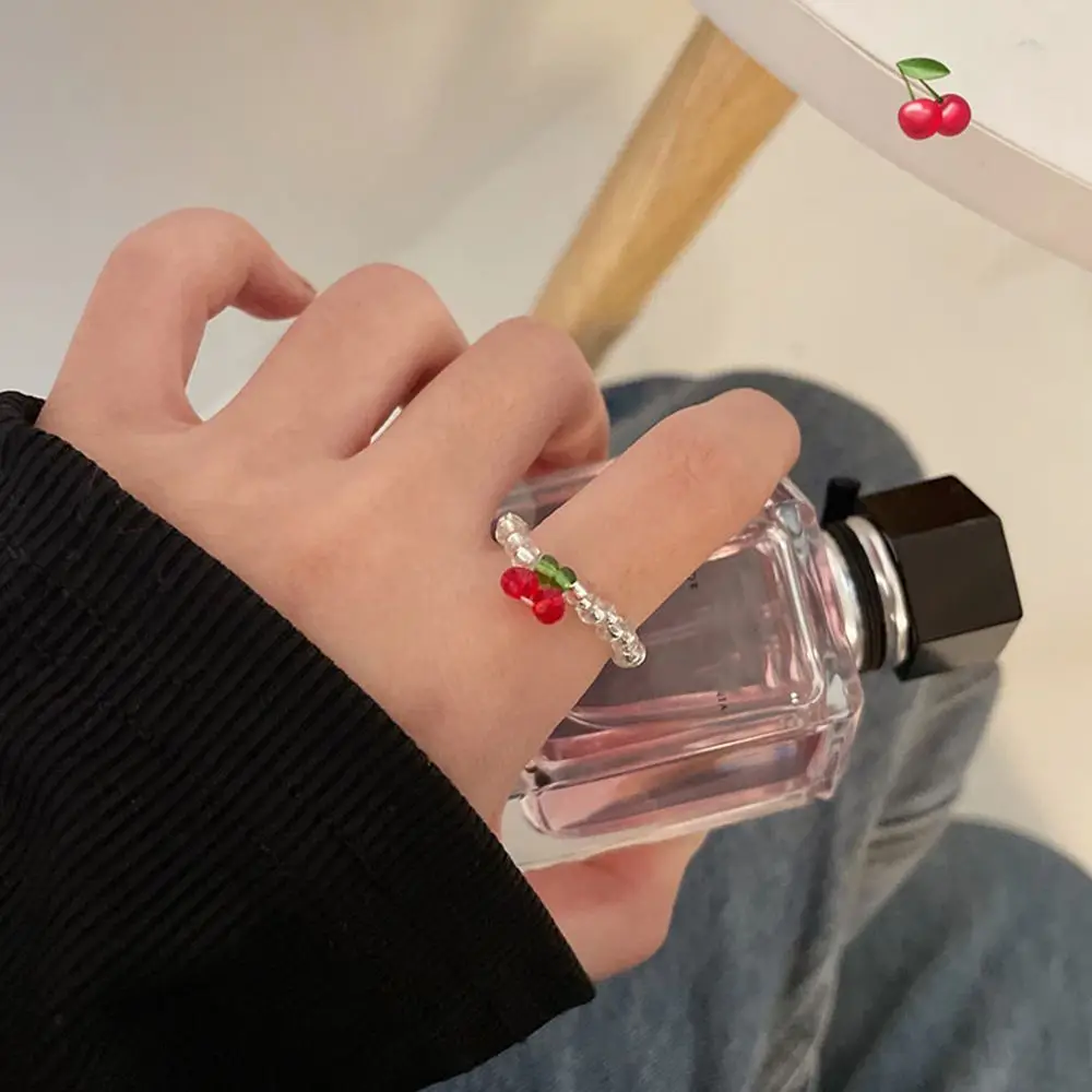 Rope Resin Finger Buckle Jewelry Accessories Girls Gift Korean Style Rings Women Jewelry Cherry Rings Rice Bead Rings 
Rope Resin Finger Buckle Jewelry Accessories Girls Gift Korean Style Rings Women Jewelry Cherry Rings Rice Bead Rings