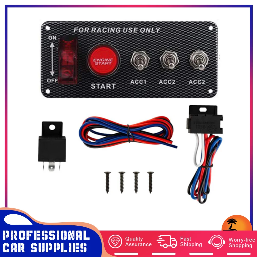 5-in-1 Car Ignition Switch Panel 1 ON-OFF Red Toggle Switch Specially Racing Car Ignition 12V 20A For Professional Racing Cars
5-in-1 Car Ignition Switch Panel 1 ON-OFF Red Toggle Switch Specially Racing Car Ignition 12V 20A For Professional Racing Cars