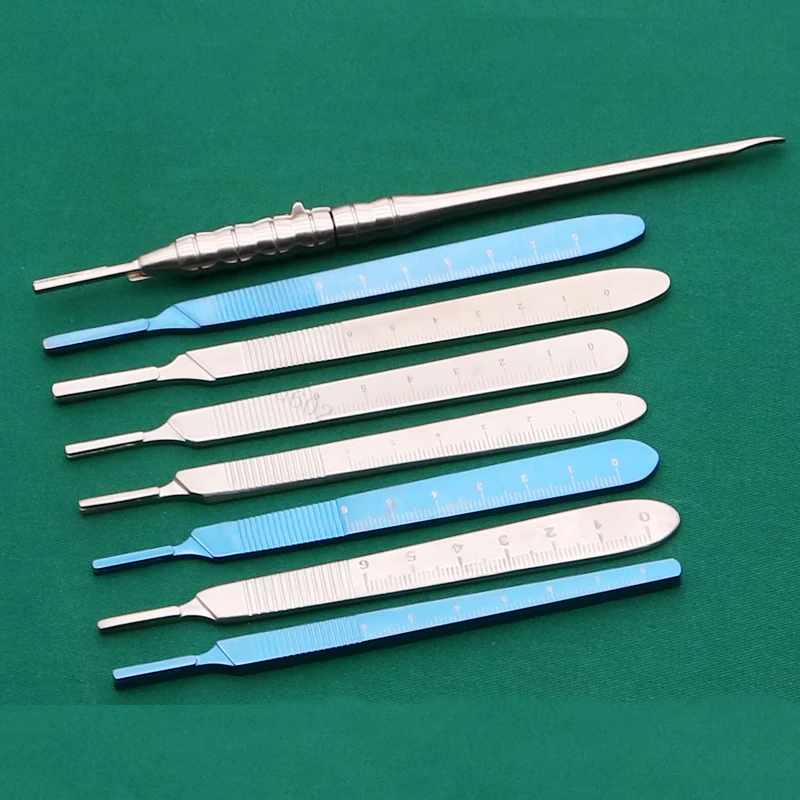 Stainless Steel Knife Handle Blade Holder,Titanium Surgical Knife Handle Cosmetic Surgery Tool Handle
Stainless Steel Knife Handle Blade Holder,Titanium Surgical Knife Handle Cosmetic Surgery Tool Handle