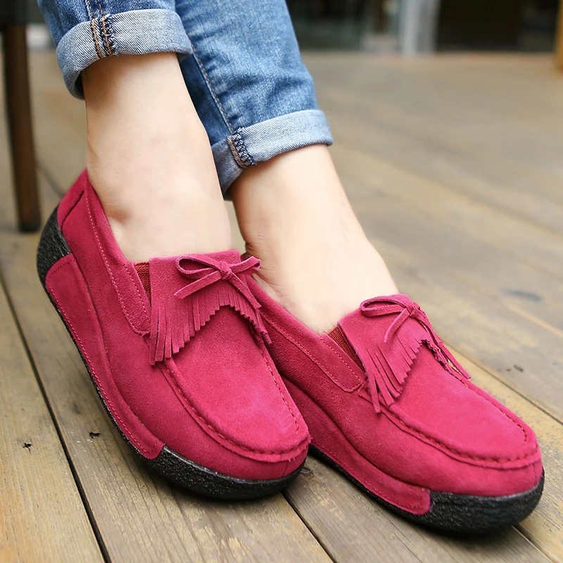 Summer Female Shake Shoe Flat Platform Lazy Fashion Casual Cow Suede Oxford Loafers Yellow Big Size 41 
Summer Female Shake Shoe Flat Platform Lazy Fashion Casual Cow Suede Oxford Loafers Yellow Big Size 41